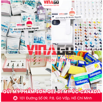 GỬI MỸ PHẨM SƠN GEL ĐI MỸ ÚC CANADA