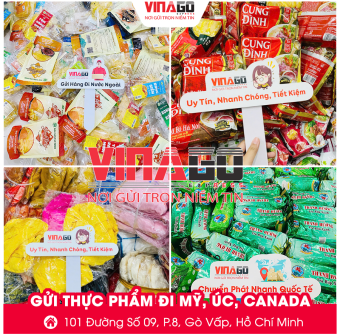 GỬI THỰC PHẨM ĐI MỸ, ÚC, CANADA
