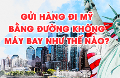 GỬI HÀNG ĐI MỸ BẰNG MÁY BAY ĐƯỜNG HÀNG KHÔNG NHƯ THẾ NÀO ?