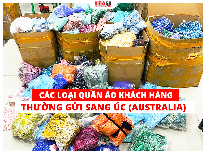 Các loại quần áo khách hàng thường gửi sang Úc (Australia)