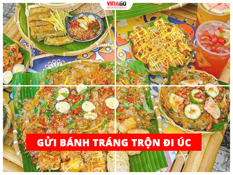 Gửi Bánh tráng trộn đi Úc