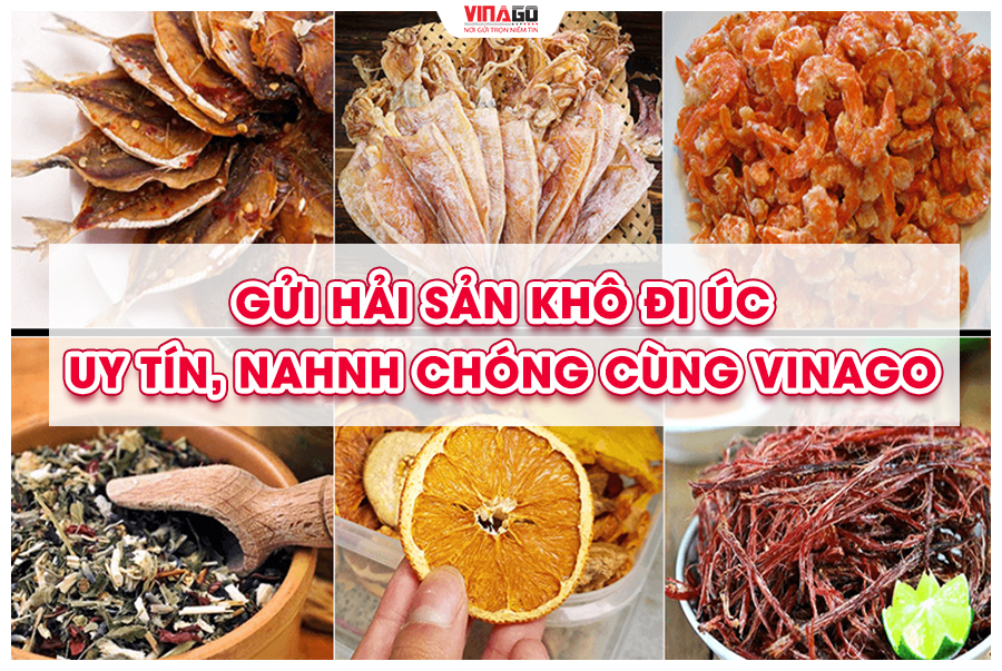 GỬI HẢI SẢN KHÔ ĐI ÚC NHANH CHÓNG, UY TÍN CÙNG VINAGO EXPRESS