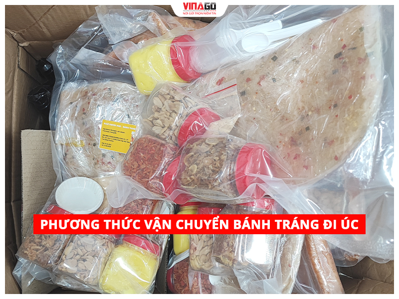 Phương thức vận chuyển bánh tráng đi Úc