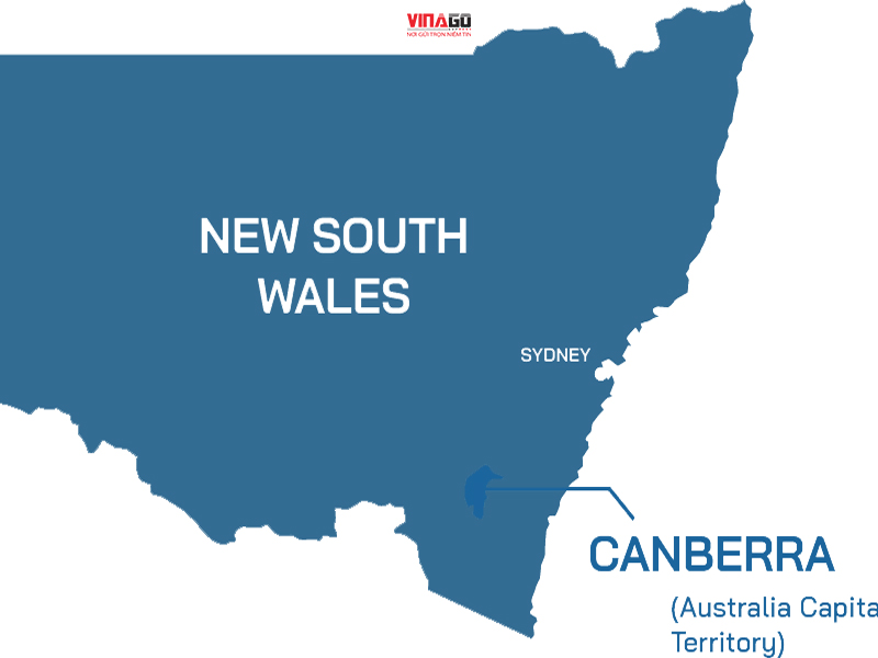VỊ TRÍ ĐỊA LÝ TIỂU BANG NEW SOUTH WALES