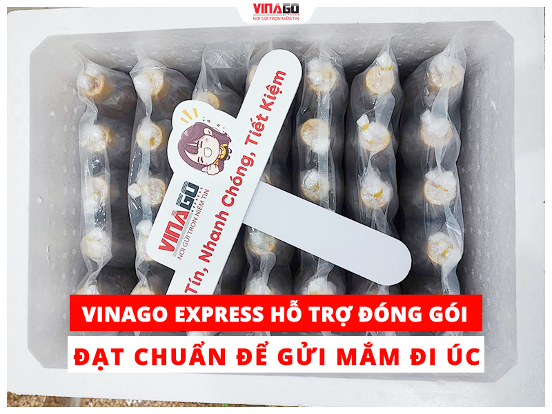 VINAGO EXPRESS HỖ TRỢ ĐÓNG GÓI ĐẠT CHUẨN ĐỂ GỬI MẮM ĐI ÚC