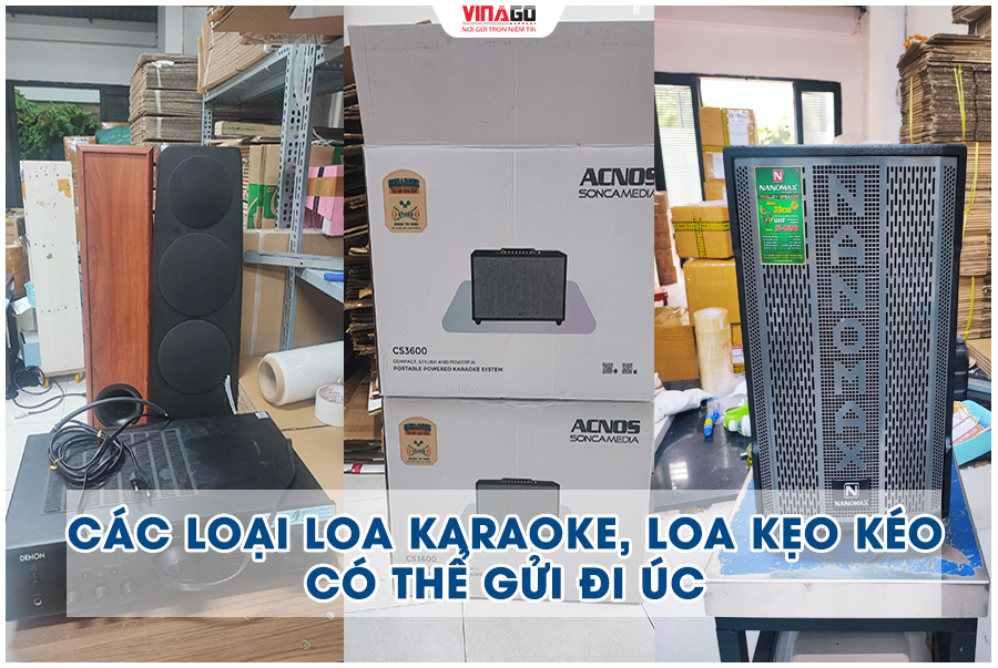 CÁC LOẠI LOA KARAOKE, LOA KẸO KÉO CÓ THỂ GỬI ĐI ÚC