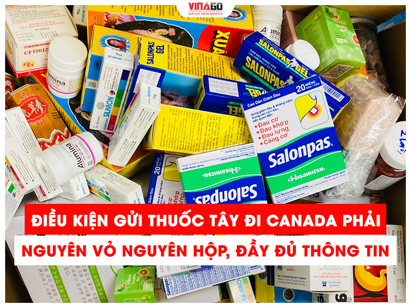ĐIỀU KIỆN GỬI THUỐC TÂY ĐI CANADA CÙNG VINAGO EXPRESS