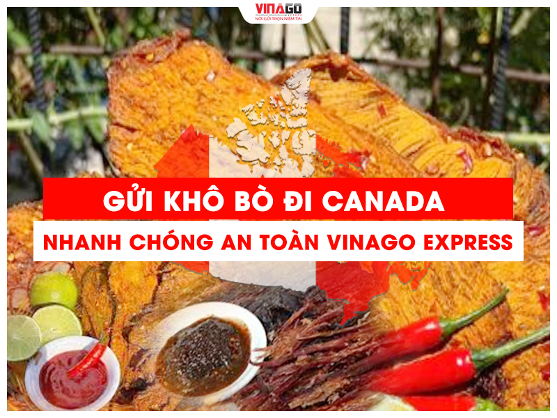 GỬI KHÔ BÒ ĐI CANADA NHANH CHÓNG AN TOÀN CÙNG VINAGO EXPRESS