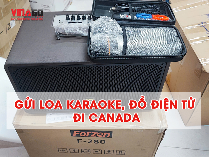 GỬI LOA KARAOKE, LOA KẸO KÉO ĐI CANADA