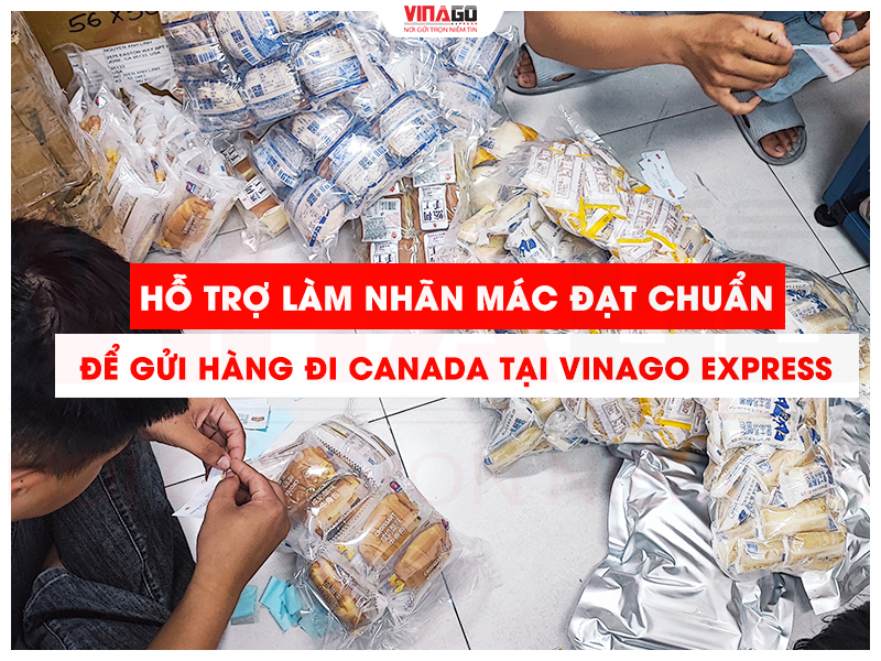 HỖ TRỢ LÀM NHÃN MÁC ĐẠT CHUẨN ĐỂ GỬI ĐI CANADA TẠI VINAGO EXPRESS