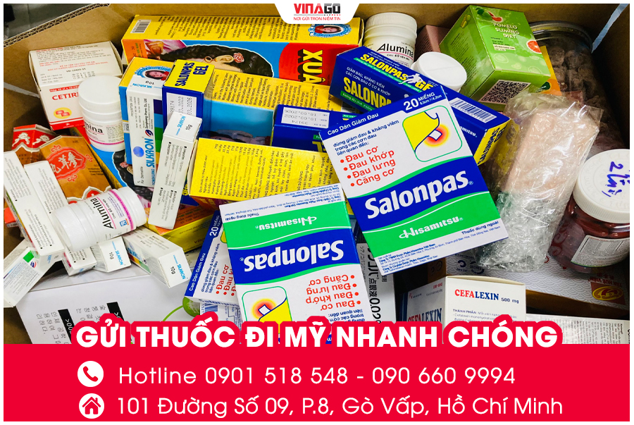 GỬI THUỐC TÂY ĐI MỸ CÙNG VINAGO EXPRESS