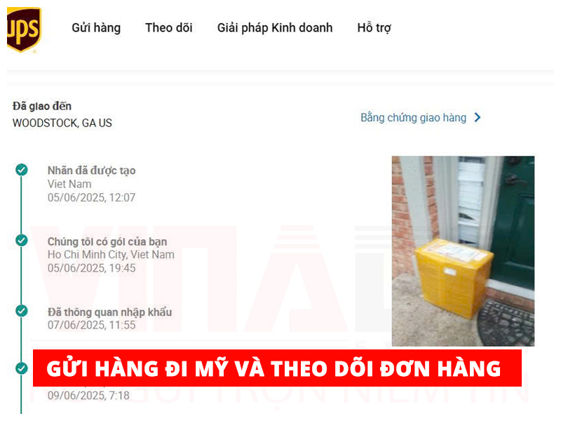 GỬI HÀNG ĐI MỸ VÀ THEO DÕI ĐƠN HÀNG