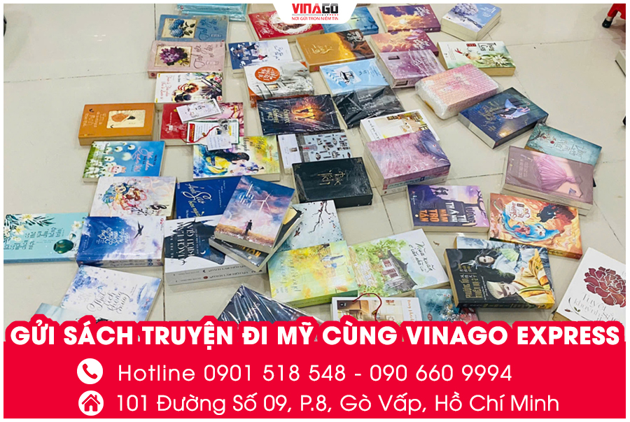 GỬI SÁCH TRUYỆN ĐI MỸ CÙNG VINAGO EXPRESS
