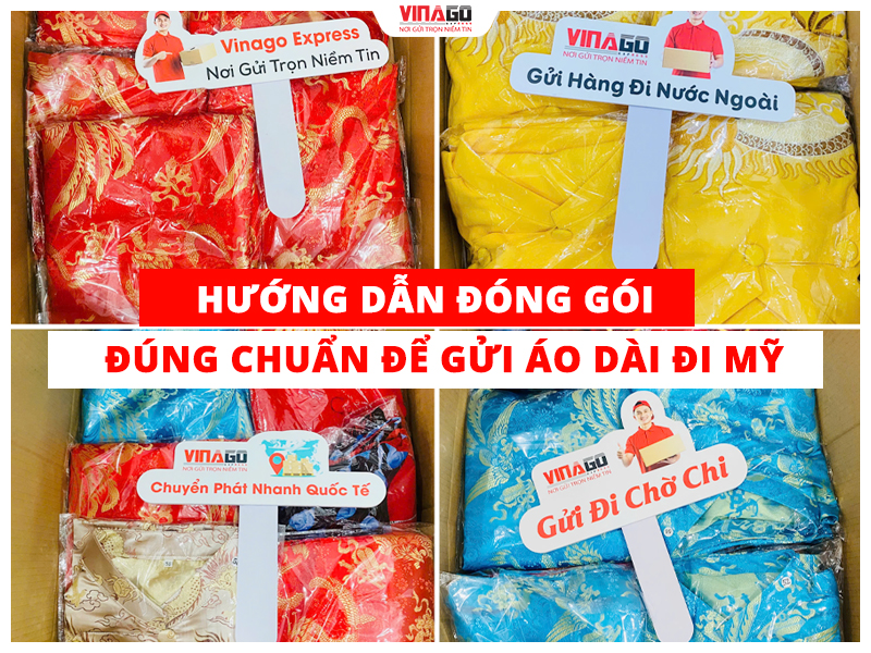 HƯỚNG DẪN ĐÓNG GÓI ĐÚNG CHUẨN ĐỂ GỬI ÁO DÀI ĐI MỸ