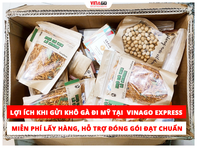 LỢI ÍCH GỬI KHÔ GÀ ĐI MỸ TẠI VINAGO EXPRESS