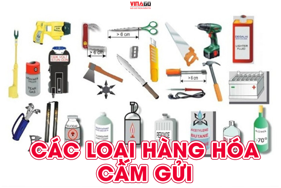CÁC MẶT HÀNG KHÔNG ĐƯỢC PHÉP GỬI