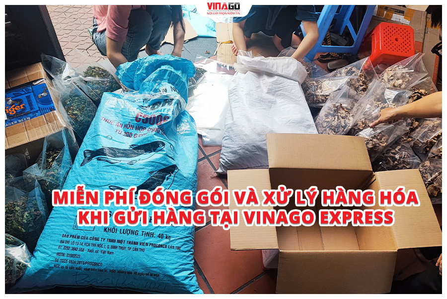 MIỄN PHÍ ĐÓNG GÓI VÀ XỬ LÝ HÀNG HÓA KHI GỬI HÀNG TẠI VINAGO EXPRESS
